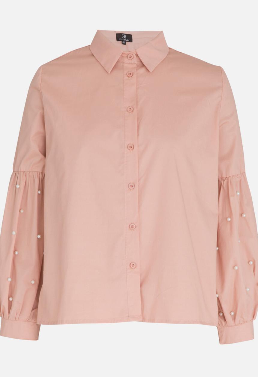 STYLE REPUBLIC - Pearl Detail Shirt Pale Pink