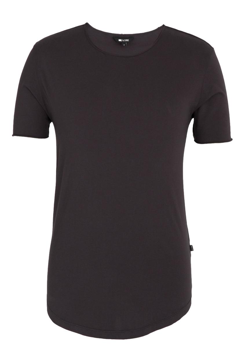 Only & Sons - Mahu Long Line T-Shirt Dark Grey