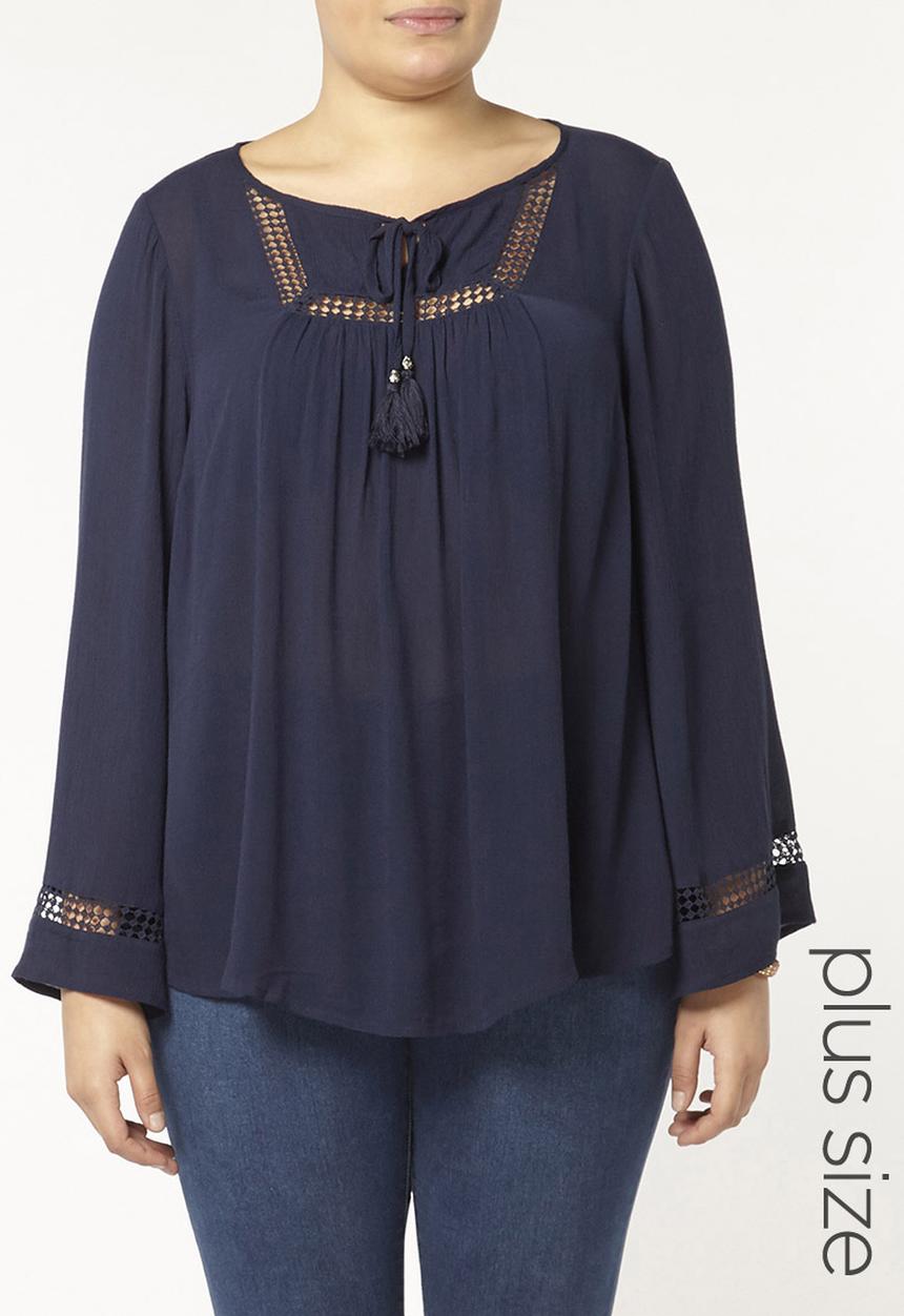 EVANS - Blouse Navy