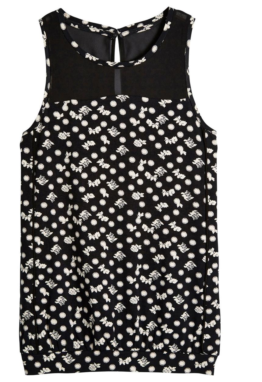Next - Monochrome Print Blouse Black/White Black and White