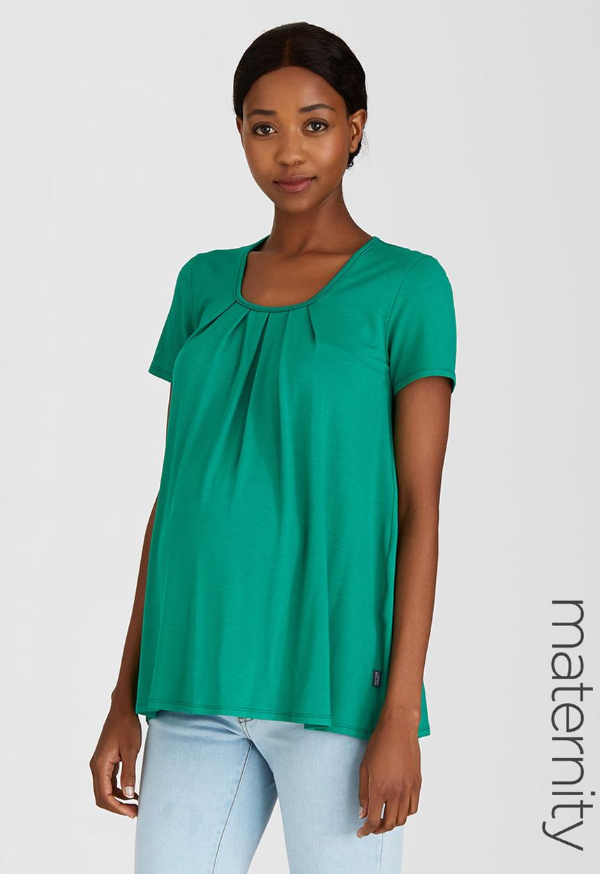 Cherry Melon - Pleat Top Mid Green