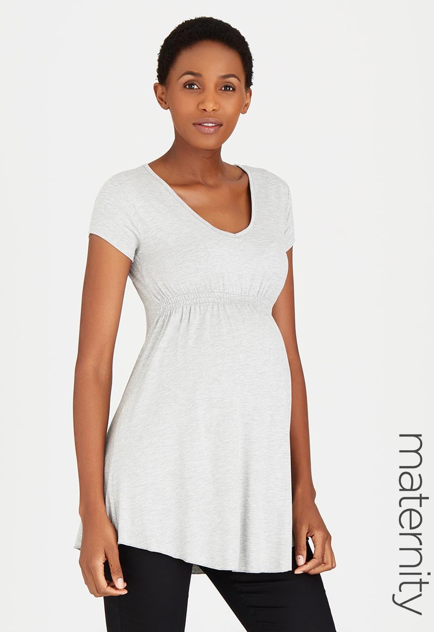 Cherry Melon - Underbust Smock Top Grey