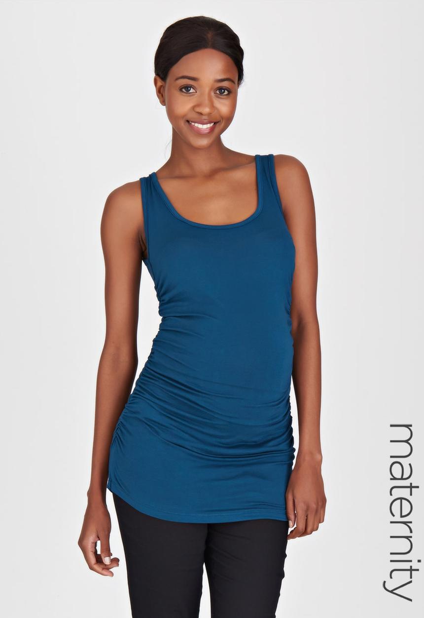 Cherry Melon - Side Gauge Tank Top Blue