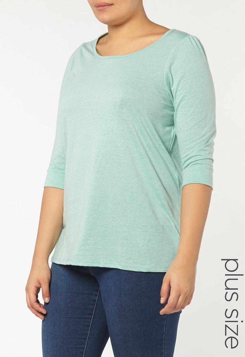 EVANS - 3/4 Sleeve T-shirt Green