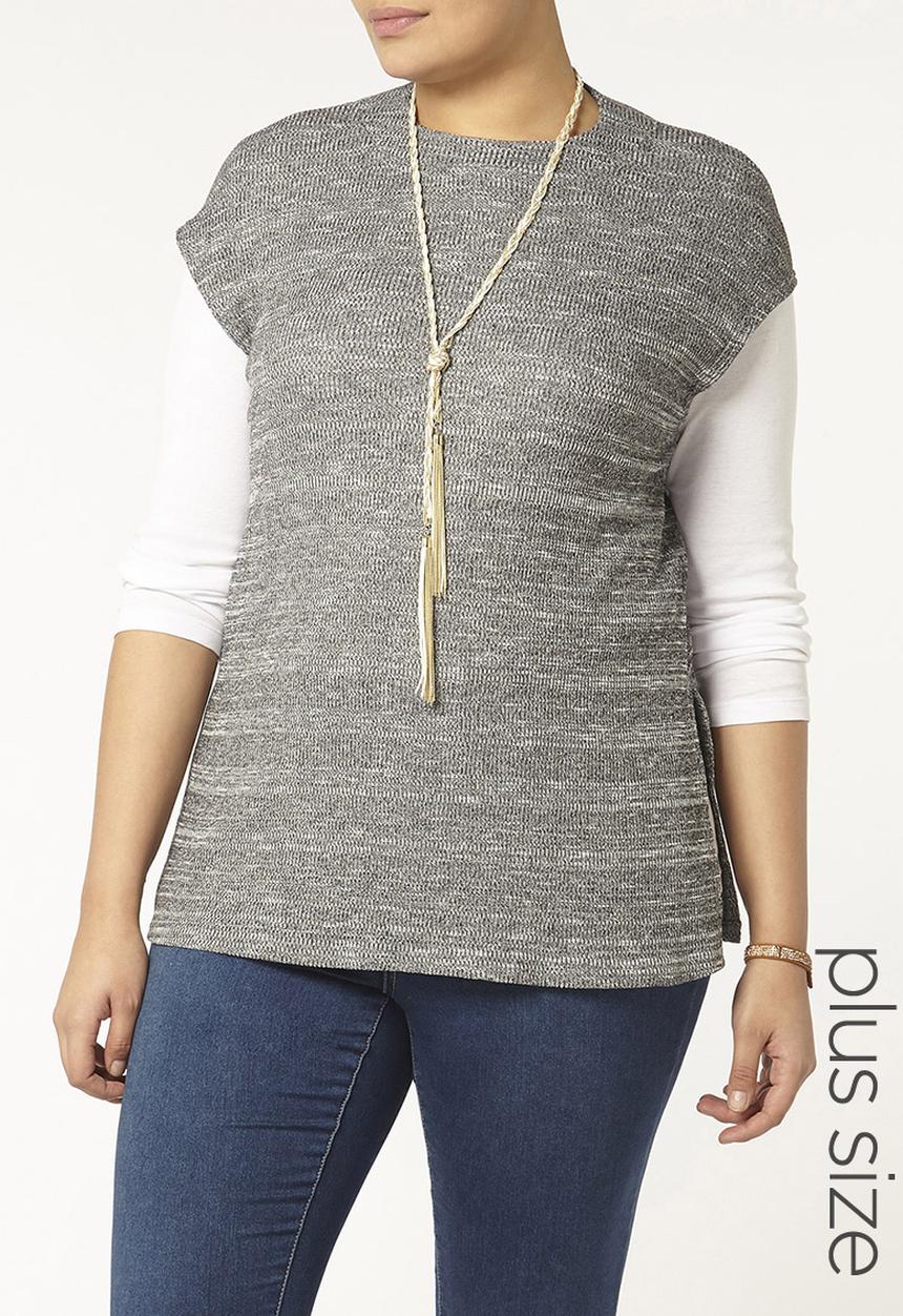 EVANS - Ribbed Turtle Neck Grey