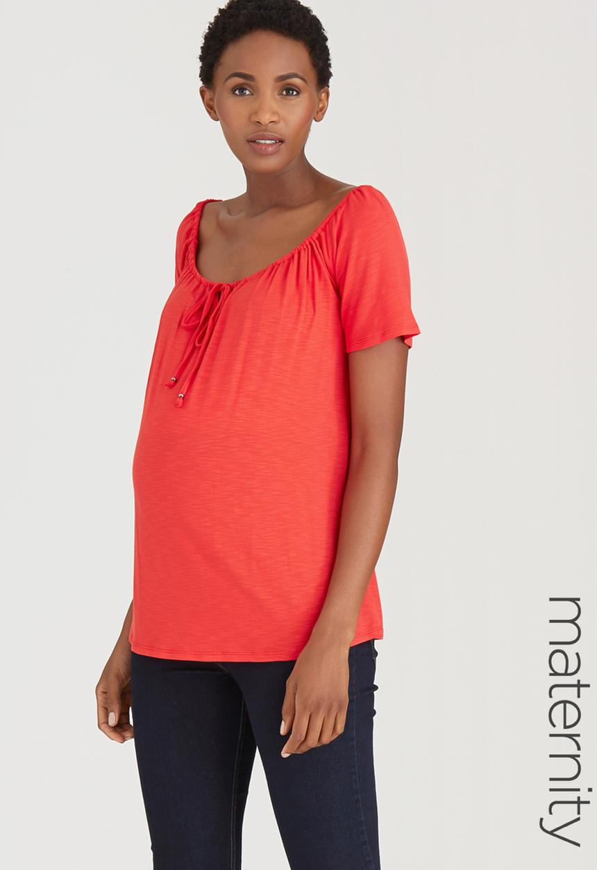 Cherry Melon - Off The Shoulder Top Red