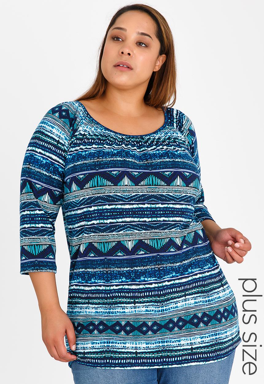 edit Plus - Gauged Tunic Multi-colour