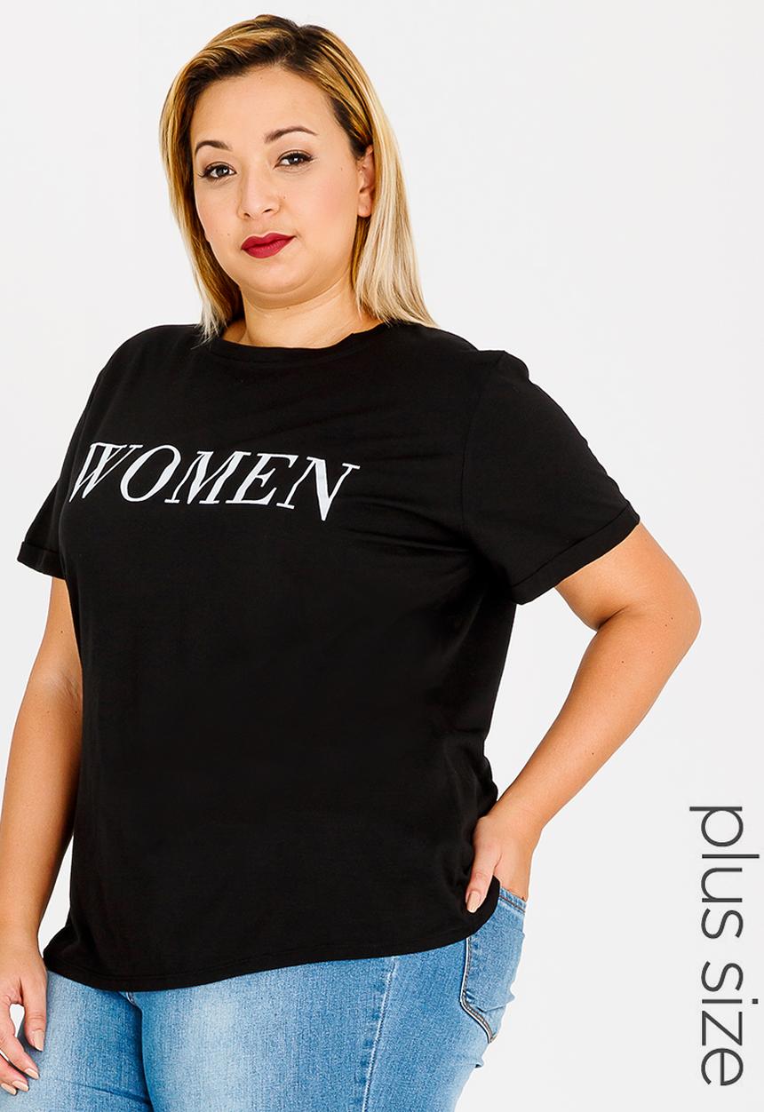 STYLE REPUBLIC PLUS - Women T-shirt Black