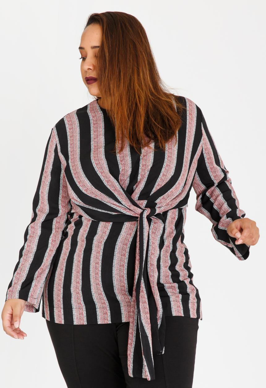 STYLE REPUBLIC PLUS - Self Tie Top Red