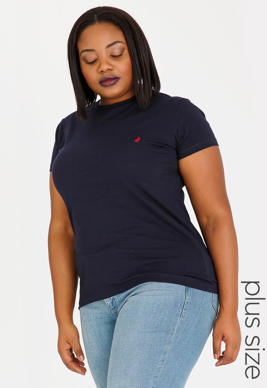 POLO - Allie Pony Stretch Tee Navy