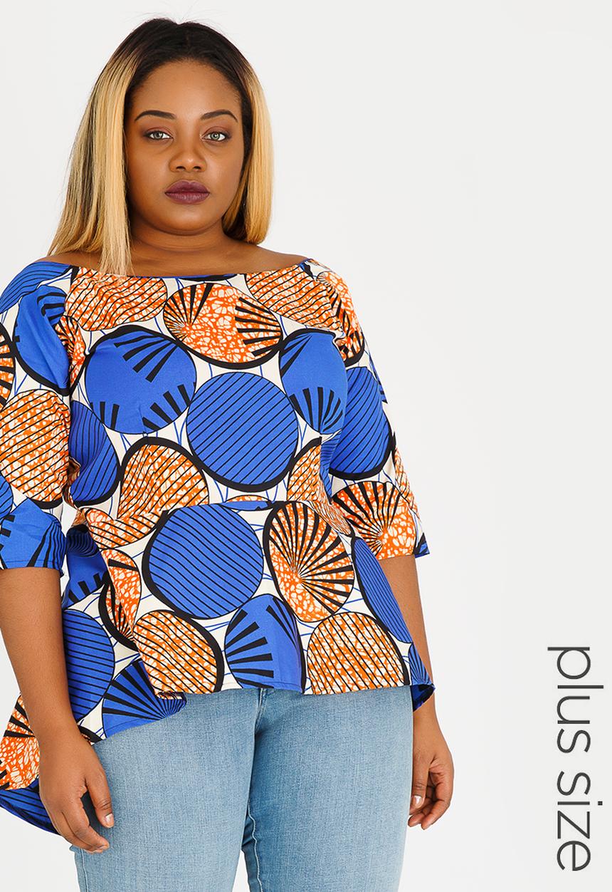 Plus-Fab - Mimi Top Blue