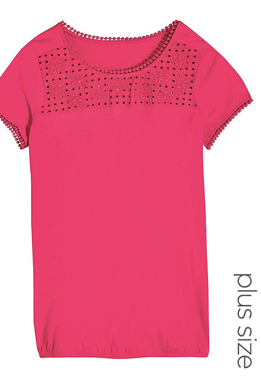 Next - Bubble-hem T-shirt Mid Pink Mid Pink