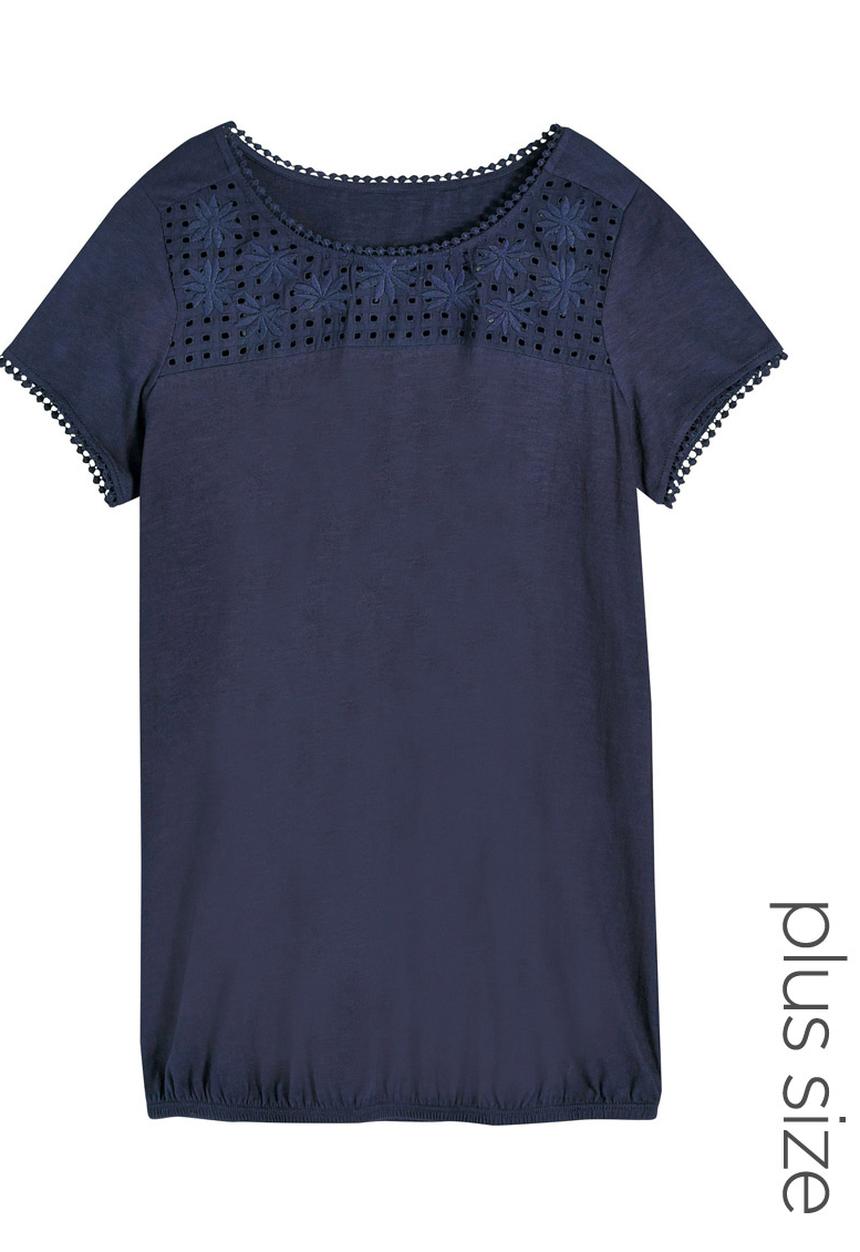 Next - Bubble Hem T-shirt Navy