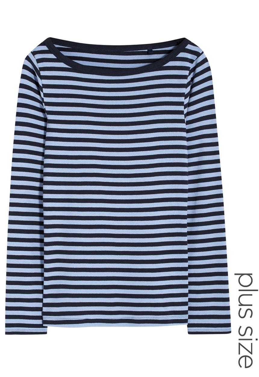 Next - Stripe Long-sleeve T-shirt Mid Blue Mid Blue
