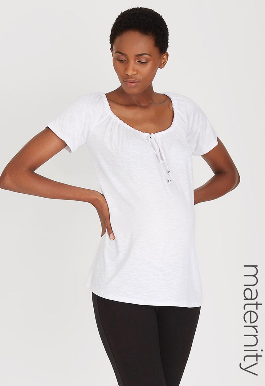 Cherry Melon - Off The Shoulder Top White