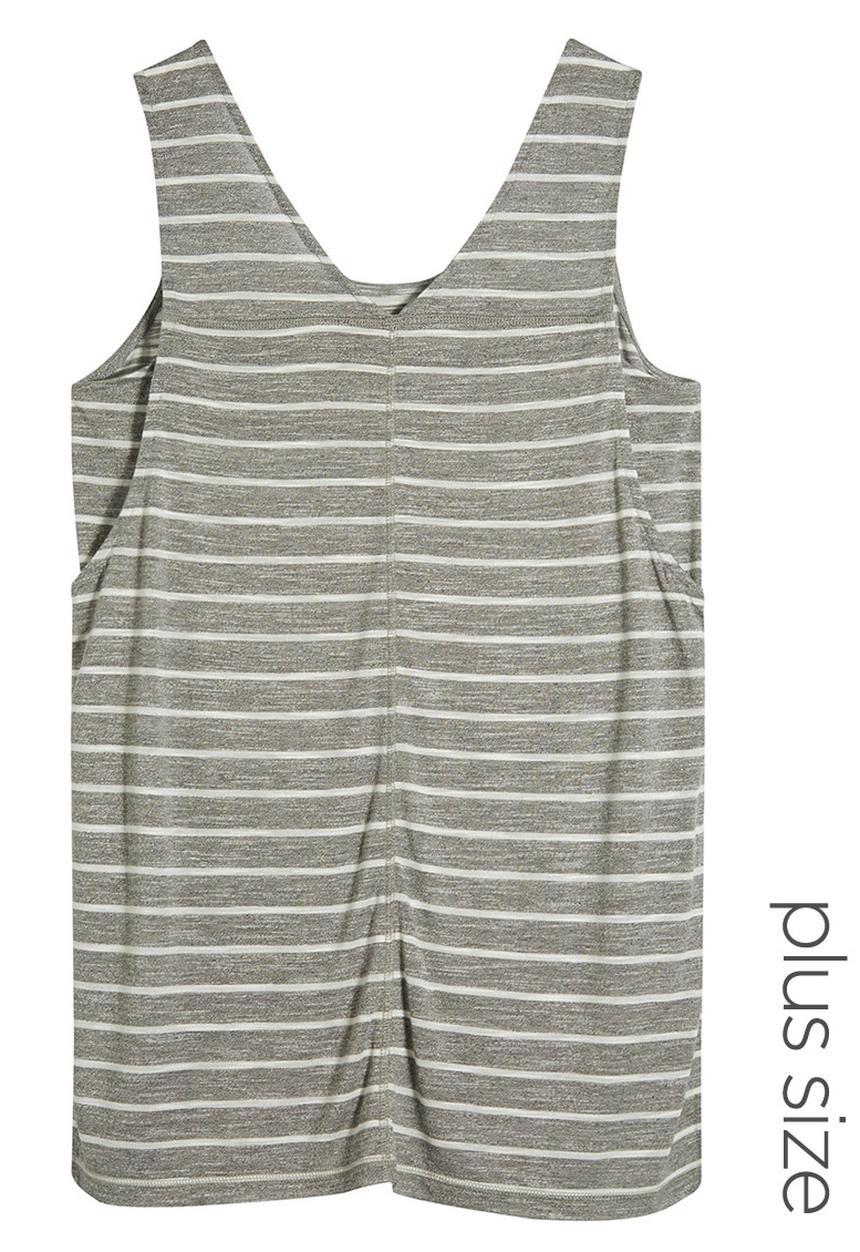Next - Layered Vest Navy Pale Grey
