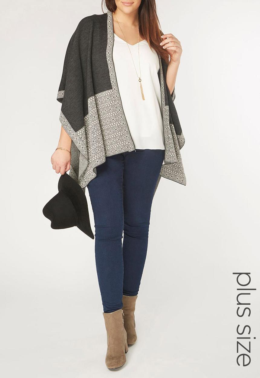 EVANS - Folk Wrap Grey