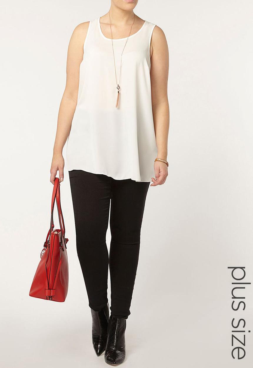 EVANS - Flowy Vest White