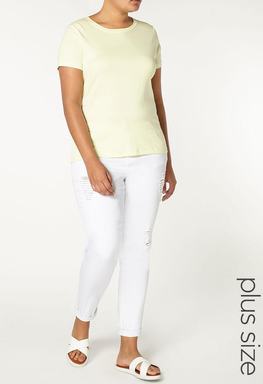EVANS - 2-Pack Round Neck T-shirt Multi-colour