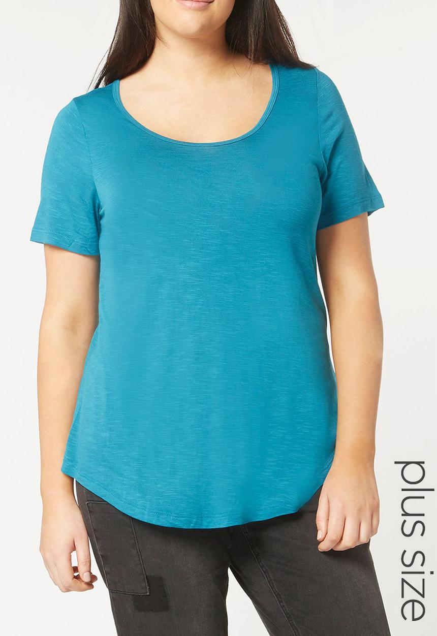 EVANS - Short Sleeve Tee Turquoise