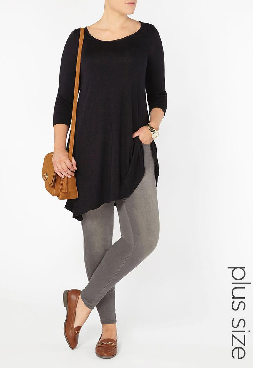 EVANS - Swing Tunic Black