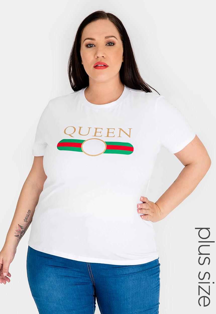 STYLE REPUBLIC PLUS - Queen Tshirt White