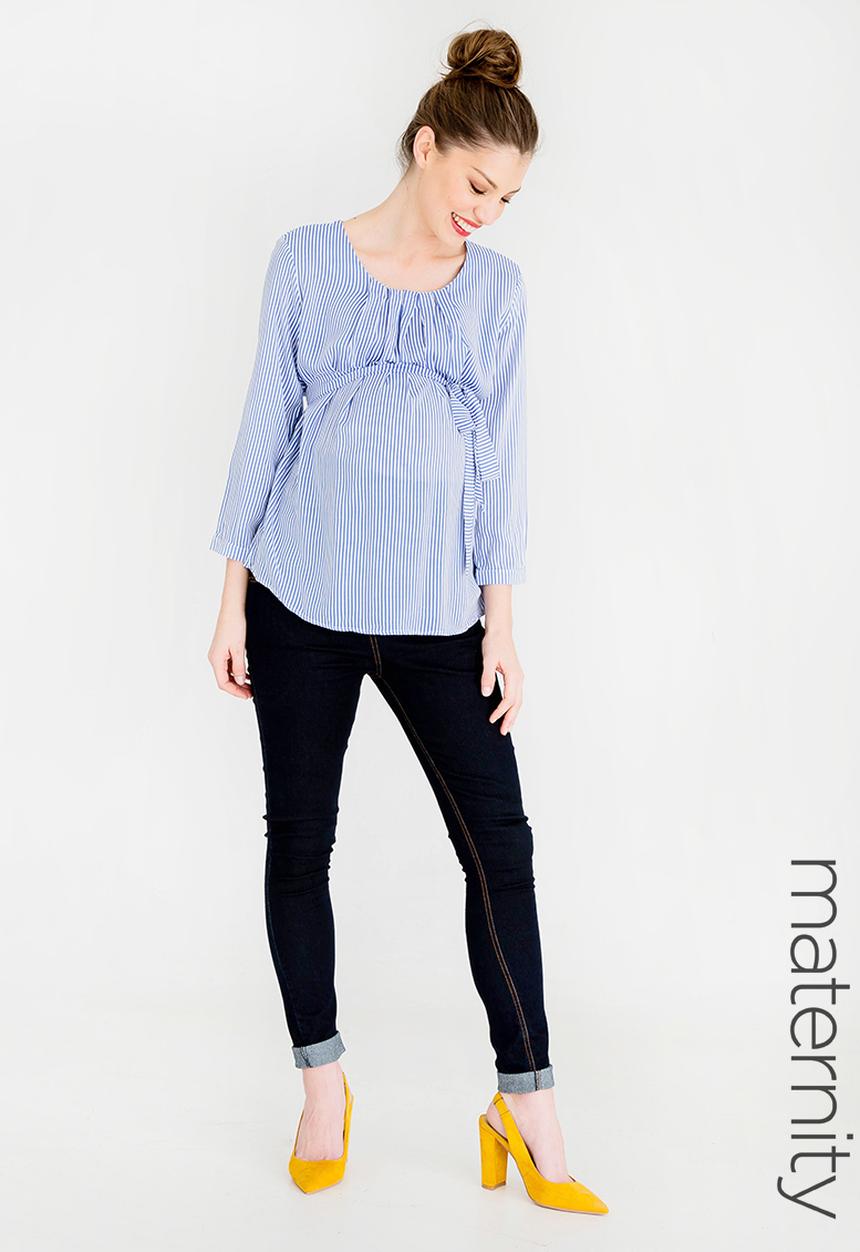 edit Maternity - Front Pleat Maternity Top Multi-colour