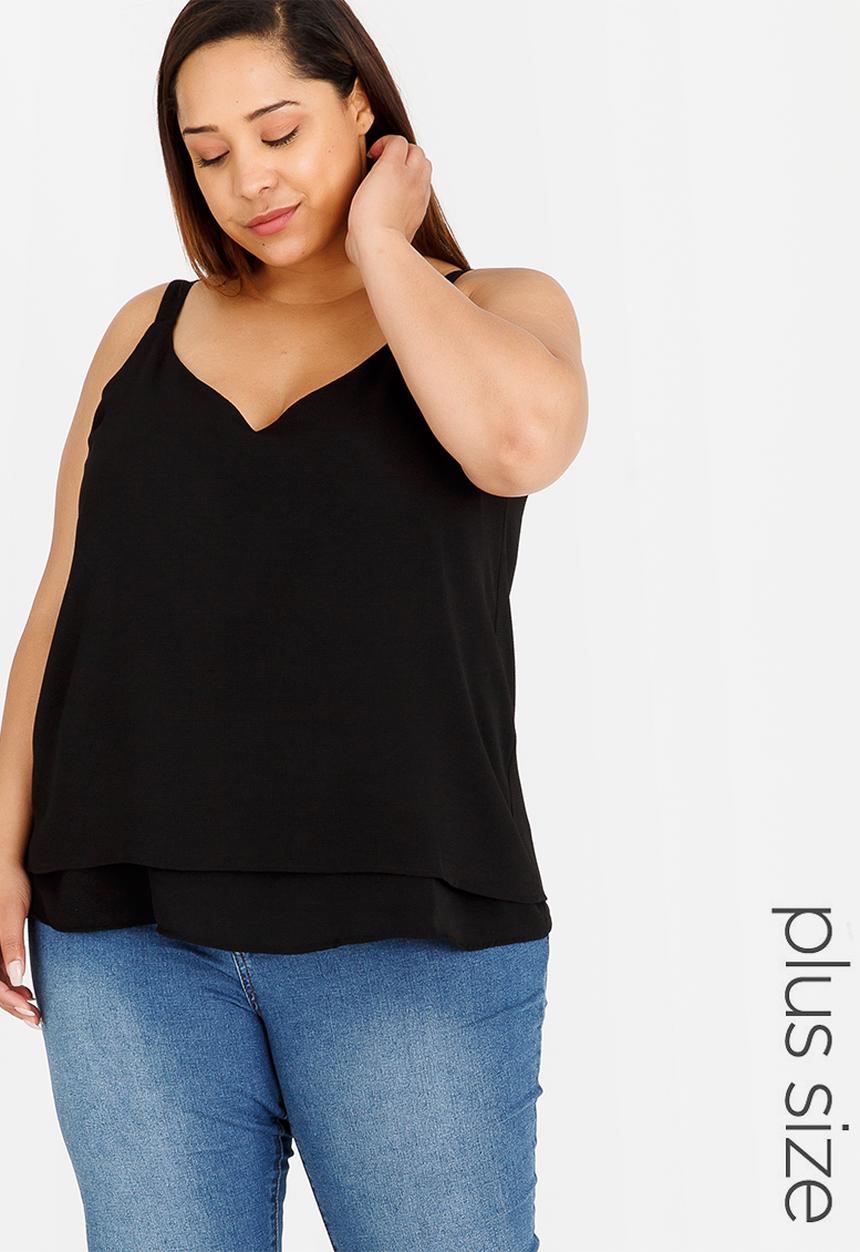edit Plus - Woven Cami Black