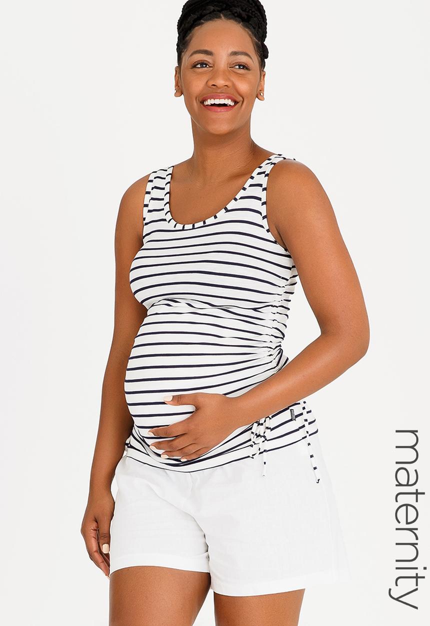 Cherry Melon - Tank Top with Side Ties Navy