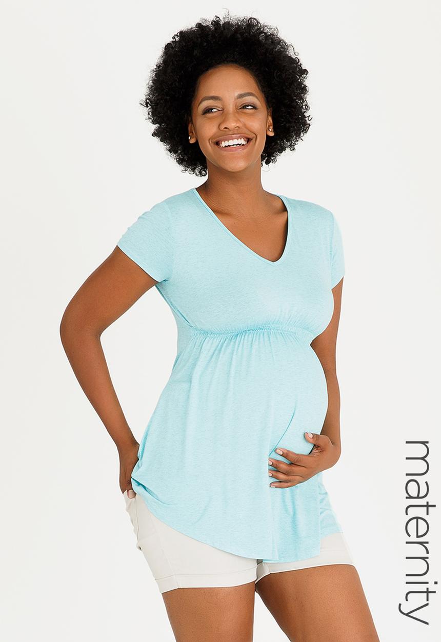 Cherry Melon - Smock Swing Top Aqua