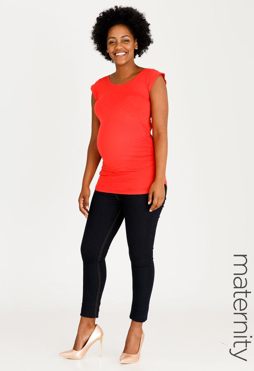 Cherry Melon - Flutter Sleeve Top Orange