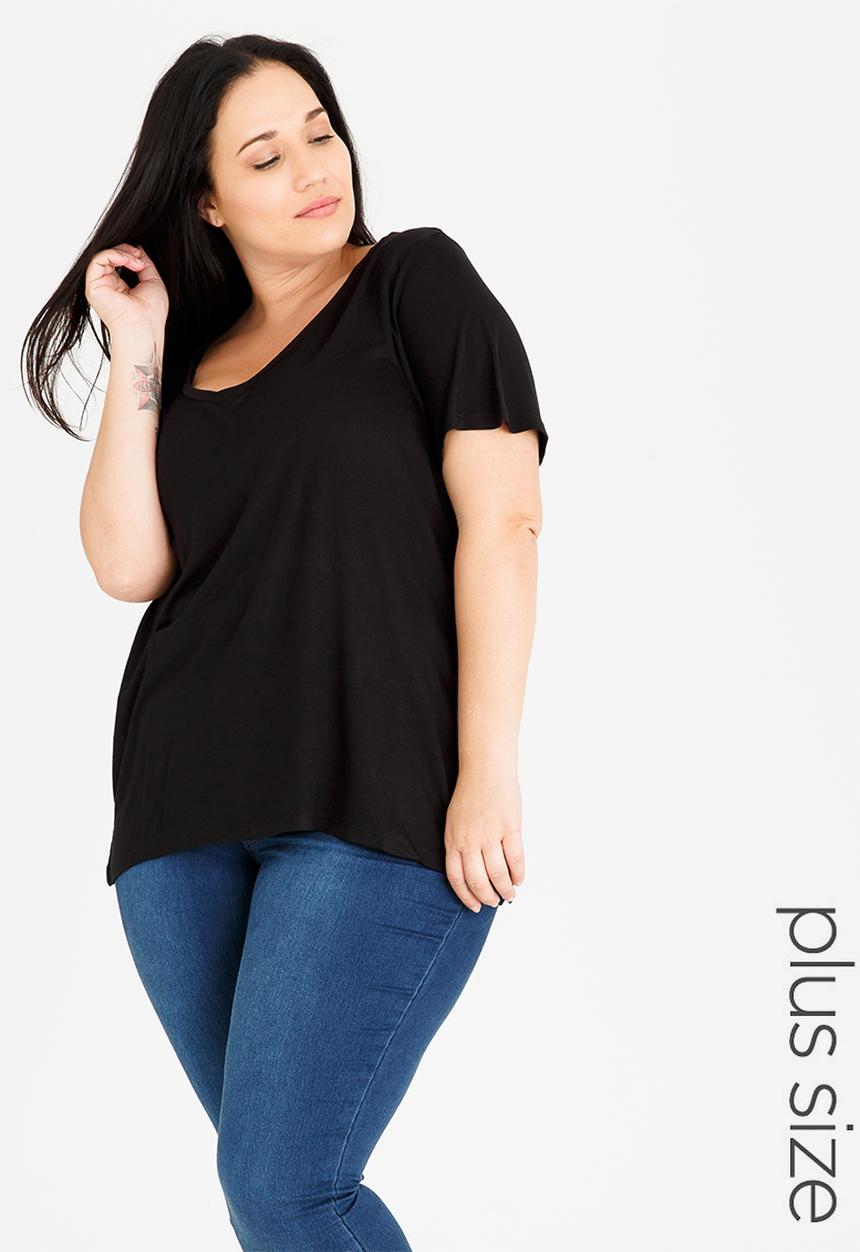 Brave Soul - Tory V-neck T-shirt Black