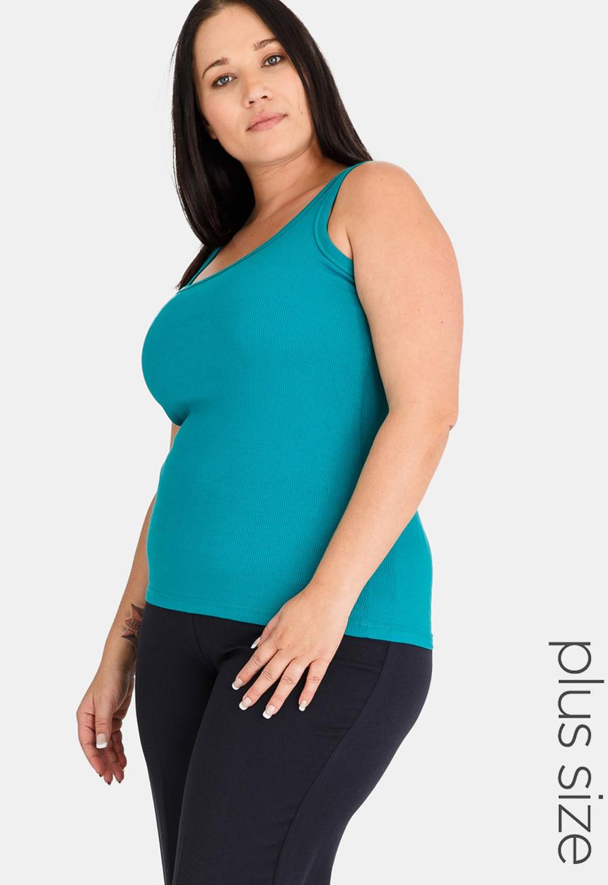 EVANS - Round Neck Vest Green