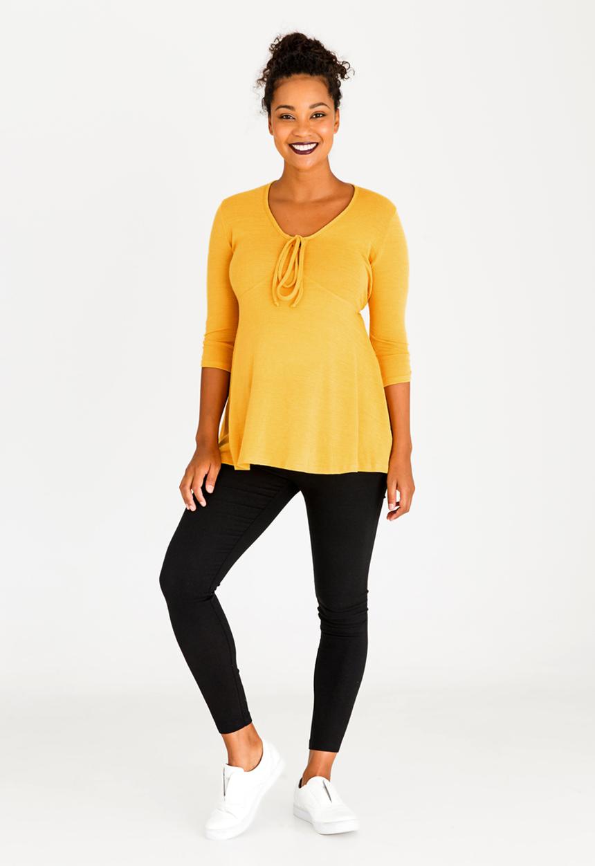 Cherry Melon - V-neck Skater Top Yellow
