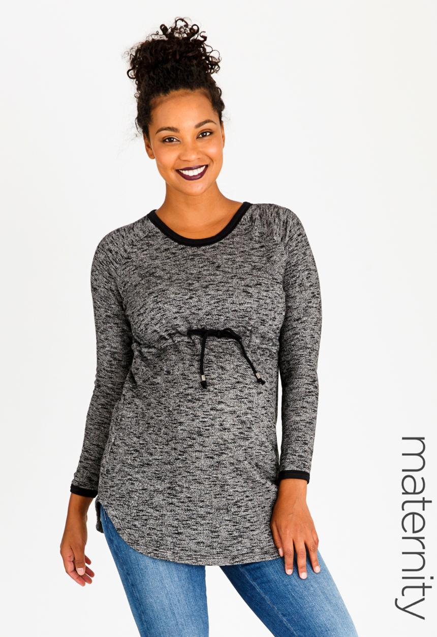 Cherry Melon - Leisure Drawstring Top Black
