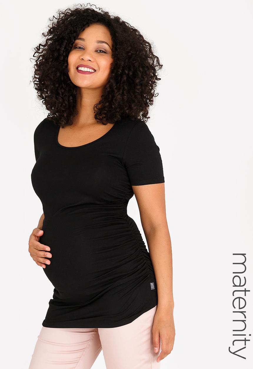 Cherry Melon - Basic Round Neck Tee Black