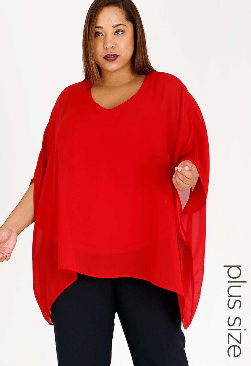 Polkadot - Butterfly Top Red