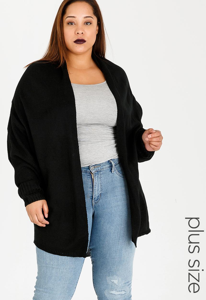 Lu-May - Cocoon Cardi Black