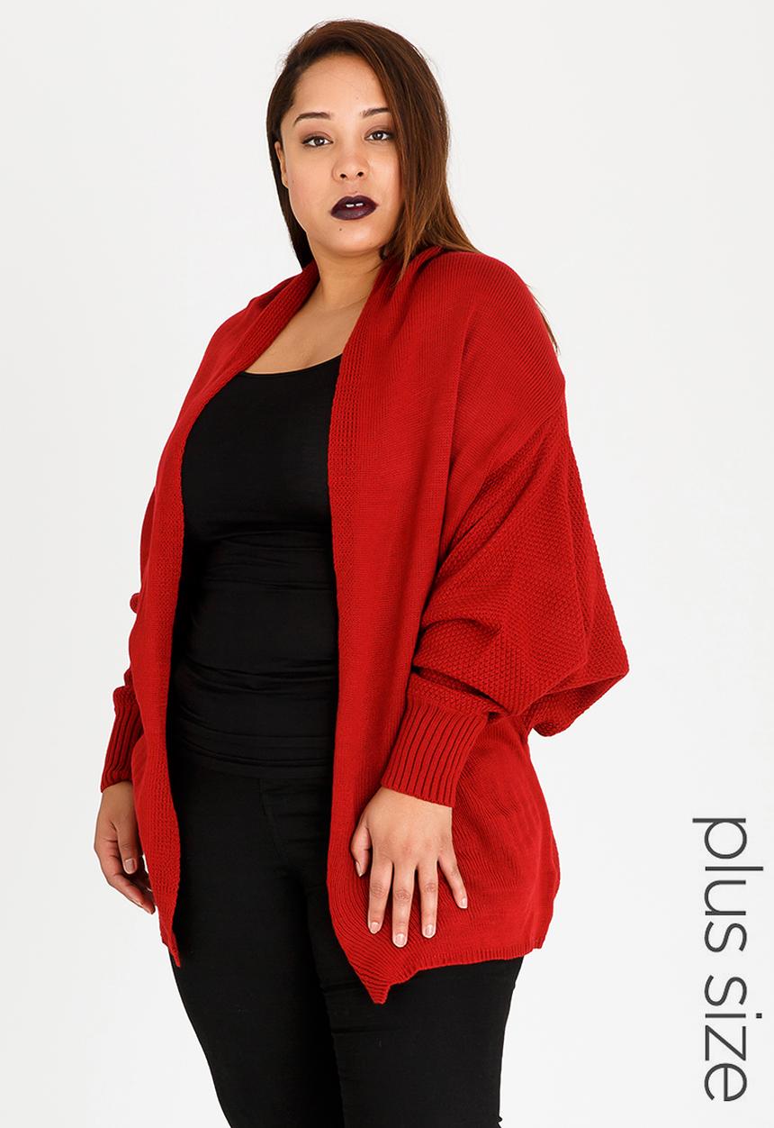 Lu-May - Cocoon Cardi Burgundy