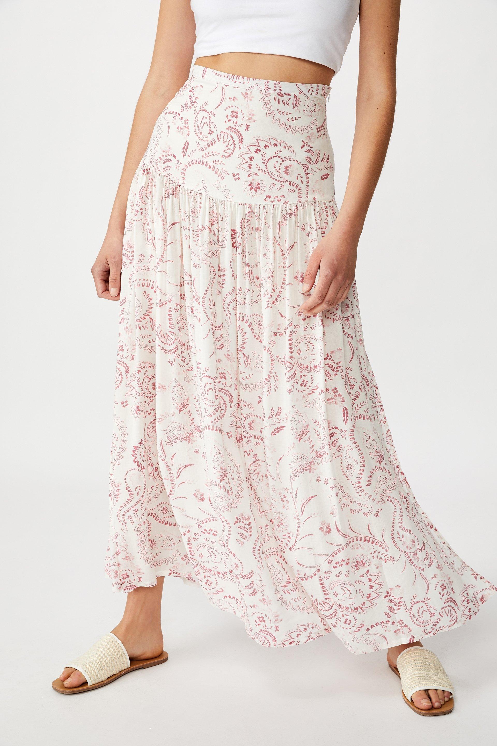 Nadia maxi skirt - cali paisley summer casis