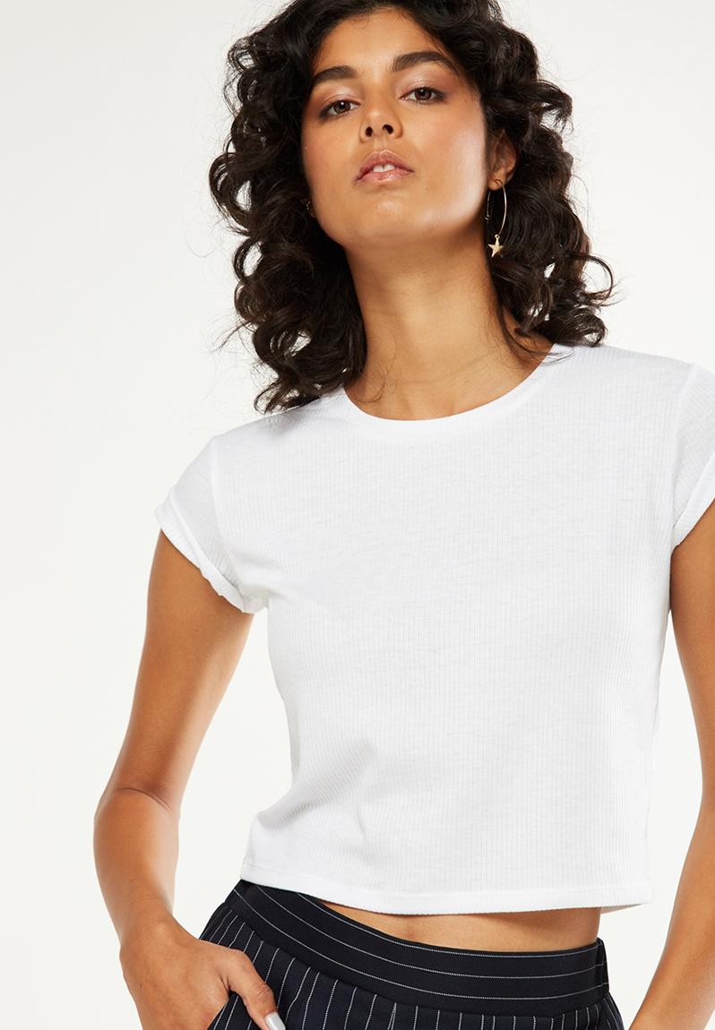 The baby rib short sleeve tee White Cotton On TShirts