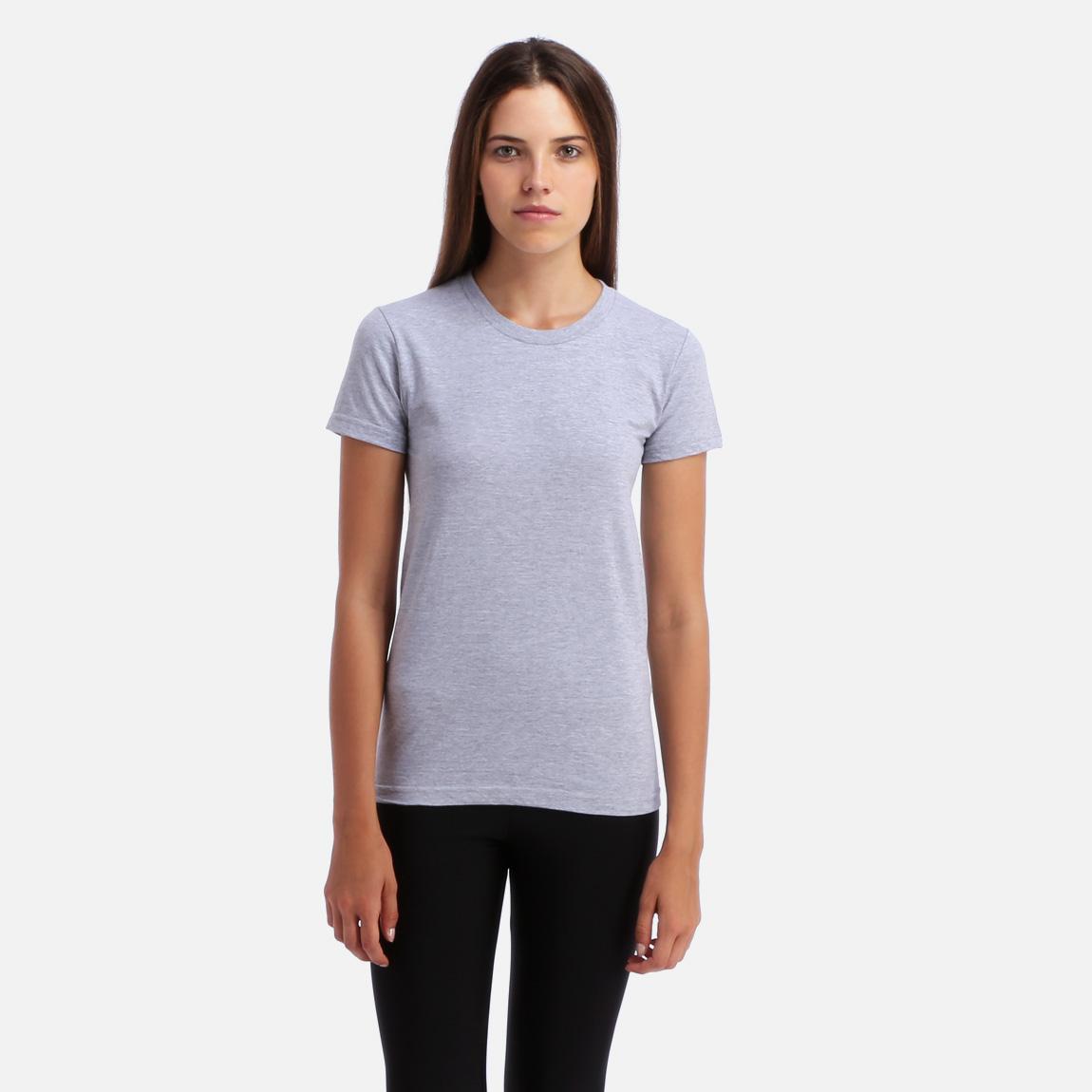 Fine Jersey S/S T-Shirt – Heather Grey American Apparel T-Shirts, Vests ...