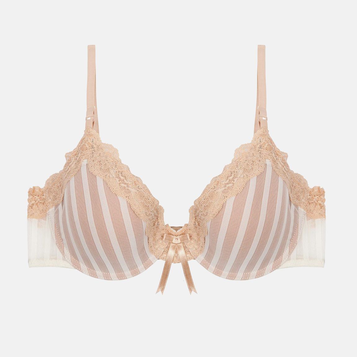 Sheer Ribbons Plunge Contour Bra – Cocoo
