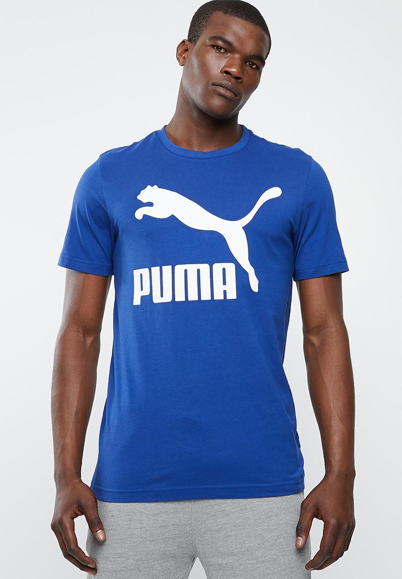 Classics logo tee - blue PUMA T-Shirts | Superbalist.com