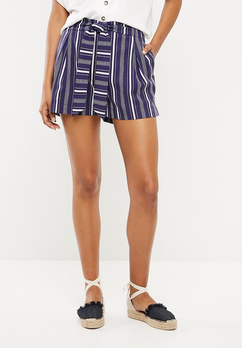 Self tie short - navy stripe Superbalist Shorts | Superbalist.com