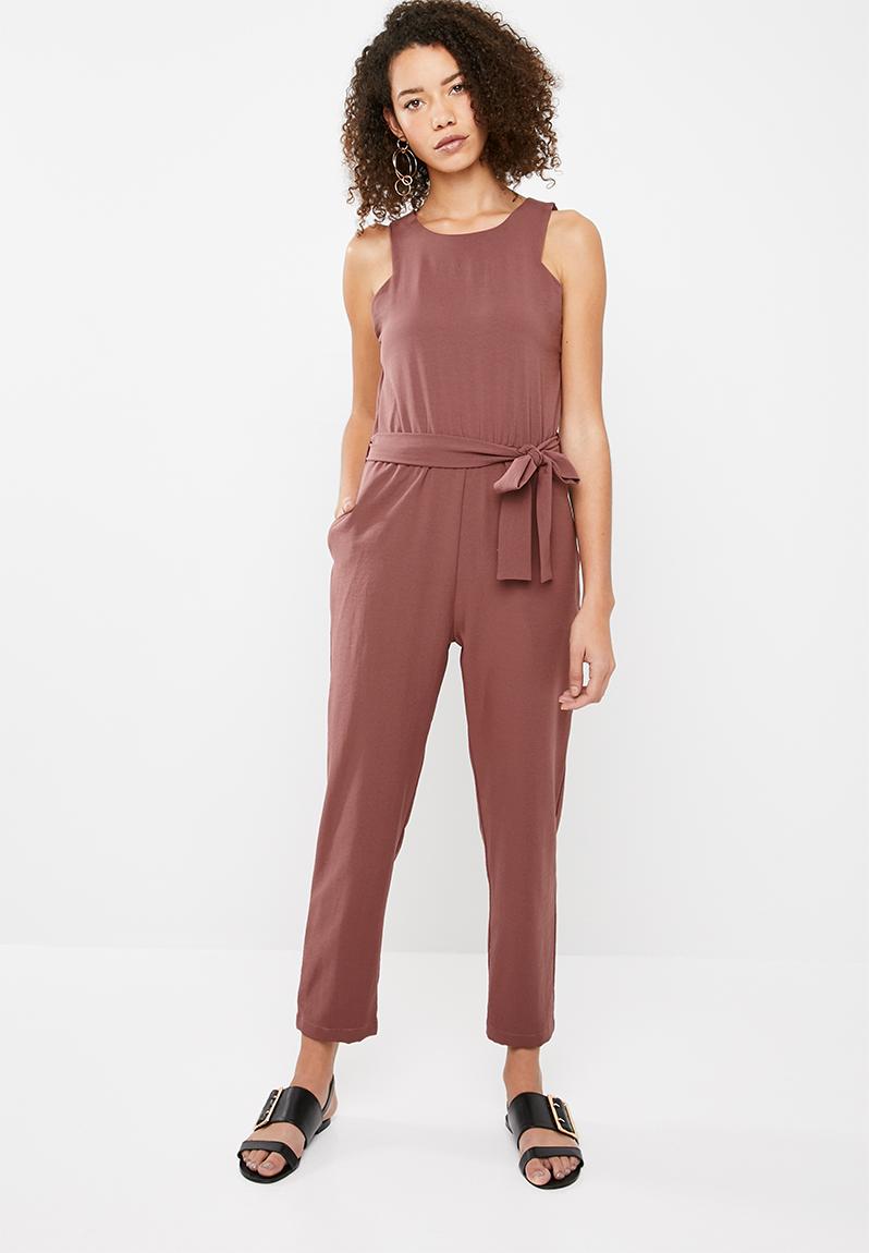 Jumpsuit with tapered cuff - tobacco Superbalist Jumpsuits & Playsuits ...