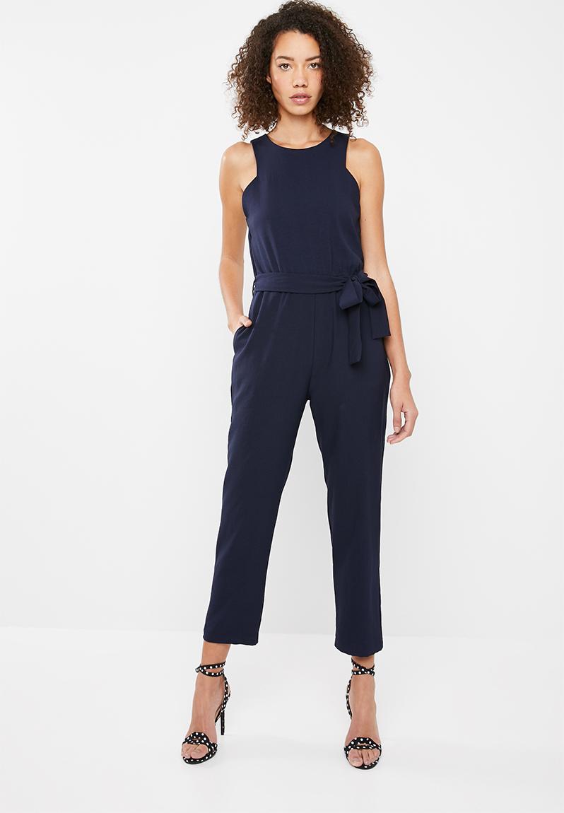 Jumpsuit with tapered cuff- Navy Superbalist Jumpsuits & Playsuits ...