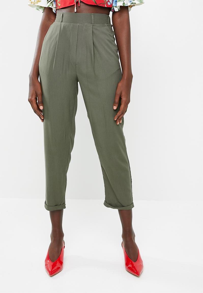 Soft tapered pants - olive Superbalist Trousers | Superbalist.com