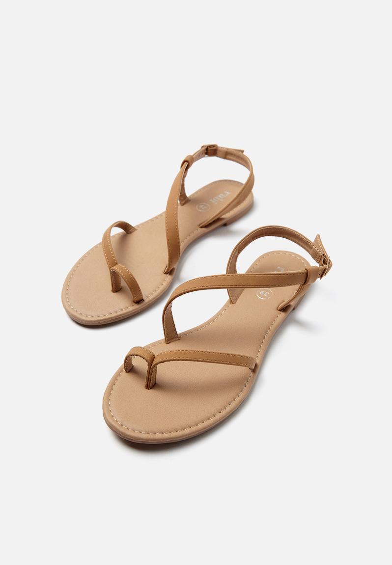 Everyday annie asymmetric sandal - tan Cotton On Sandals & Flip Flops ...
