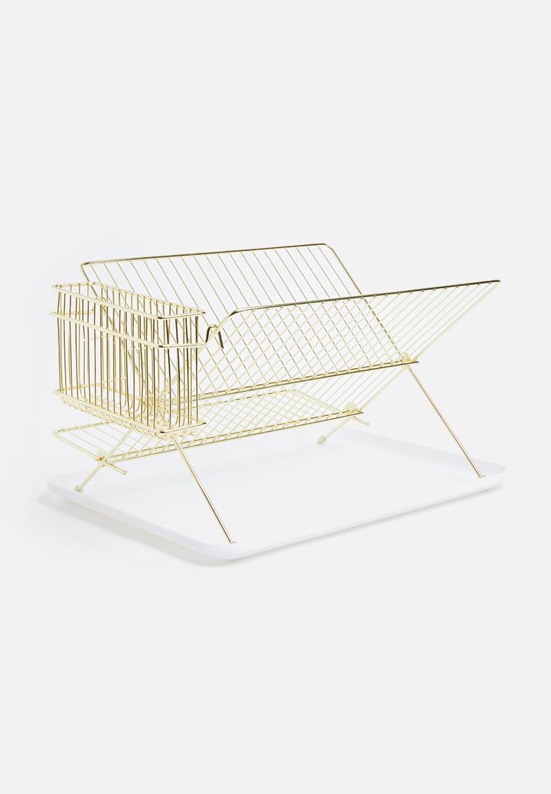 Dish rack - gold plated Present Time Kitchen | Superbalist.com